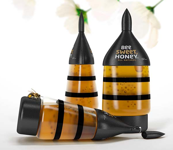 蜂蜜瓶型包装设计作品欣赏(蜂蜜瓶盖被粘住打不开)(图11)